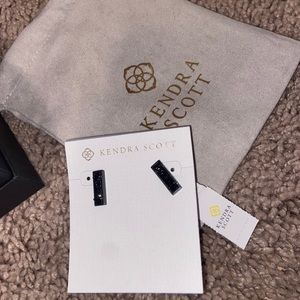 Kendra Scott Black Drusy Earrings
